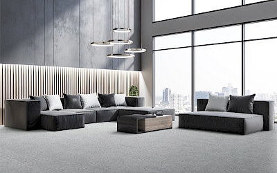 Cobalt Design Concept Hexagon Art