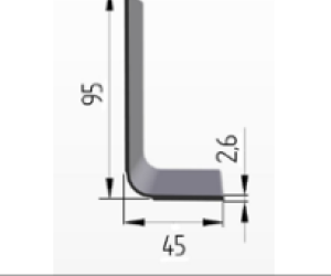RTV JL 140 H hitsattavat jalkalistat, korkeus 95 mm