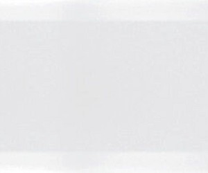 Plaqueta Bisel Blanco brillo 10x30cm