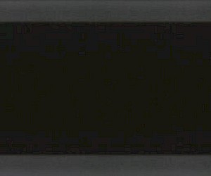 Plaqueta Bisel Negro brillo 10x30cm