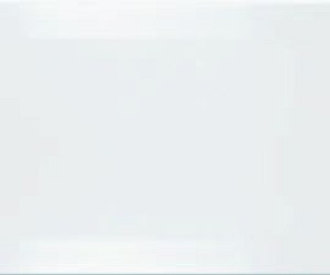 Plaqueta Bisel Blanco brillo 10x20cm